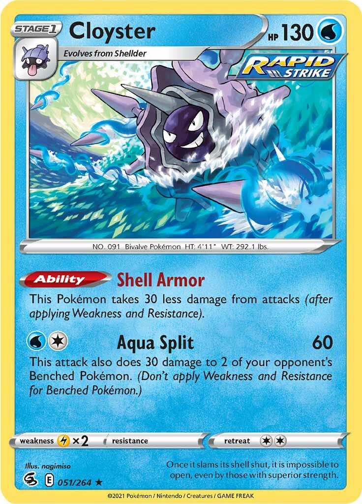 Cloyster (051/264) [Sword & Shield: Fusion Strike] | Odin's Place