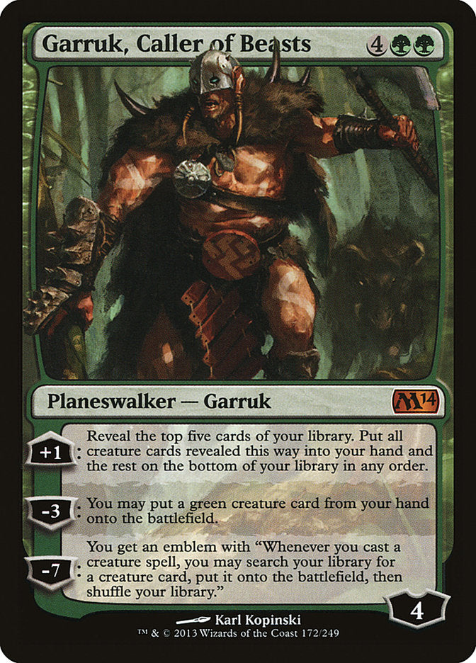 Garruk, Caller of Beasts (172) [Magic 2014] | Odin's Place