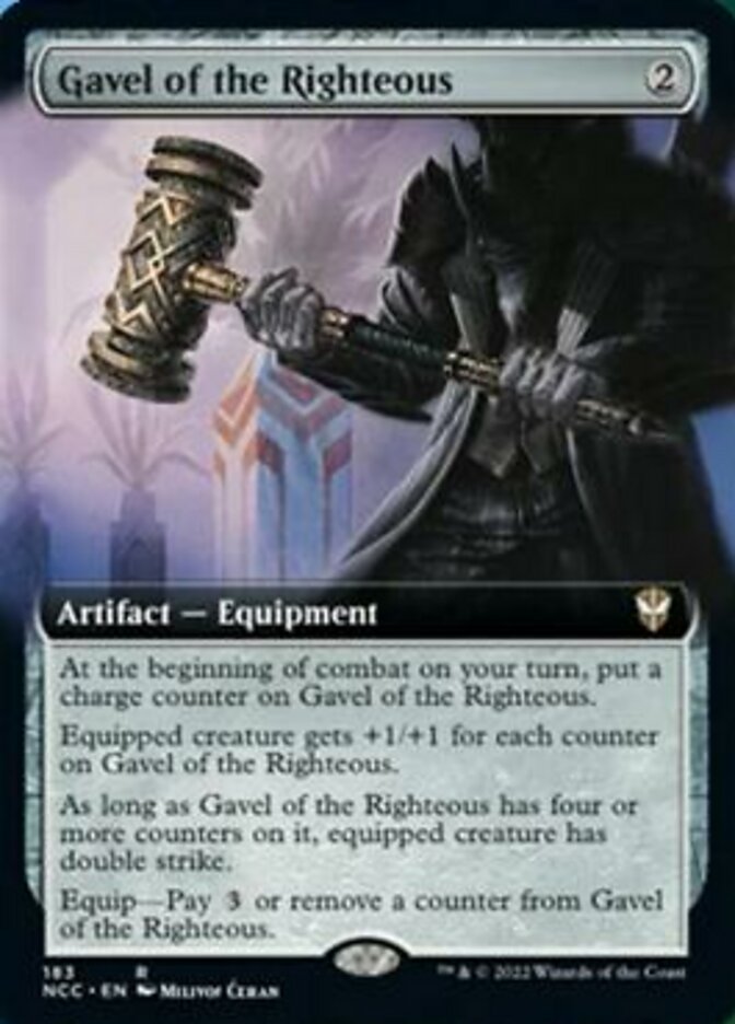 Gavel of the Righteous (Extended Art) [Streets of New Capenna Commander] | Odin's Place