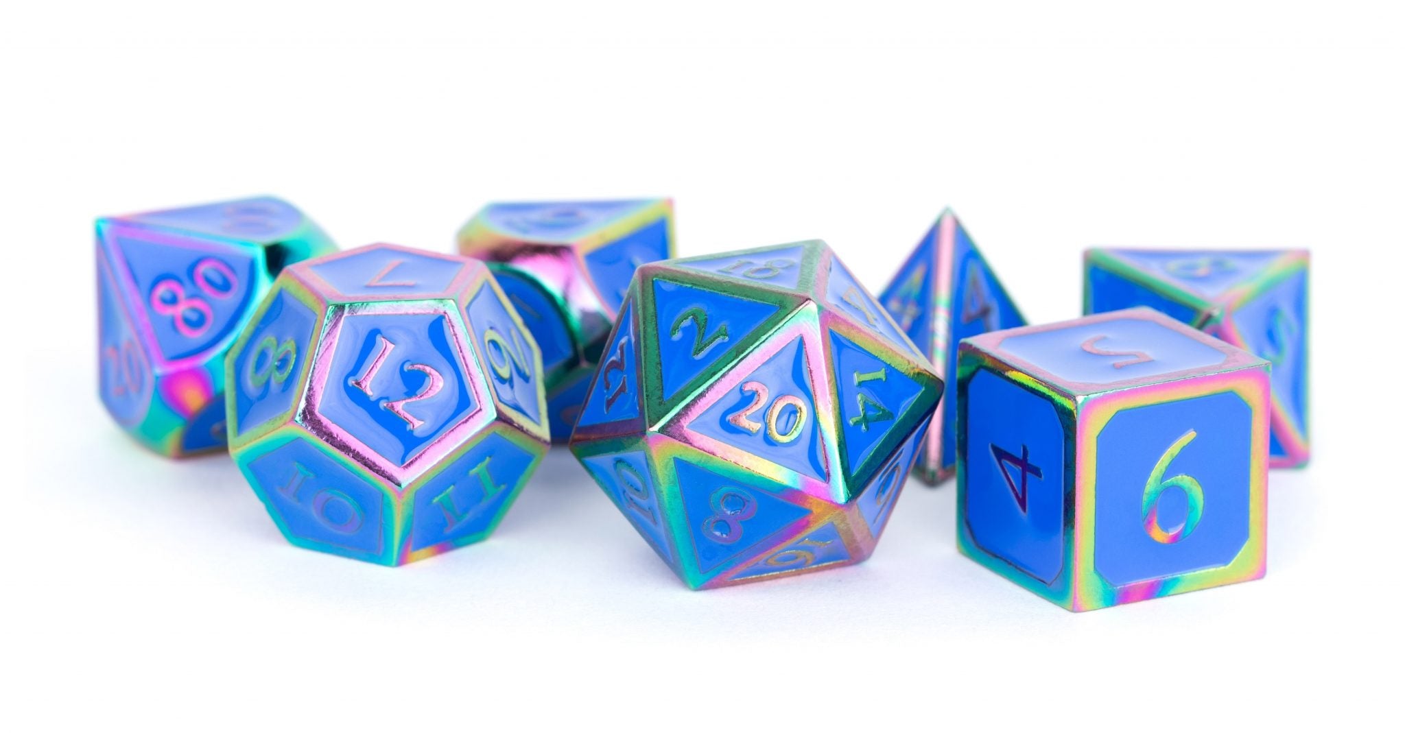 MDG Metal Rainbow with Blue Poly 7 Set | Odin's Place