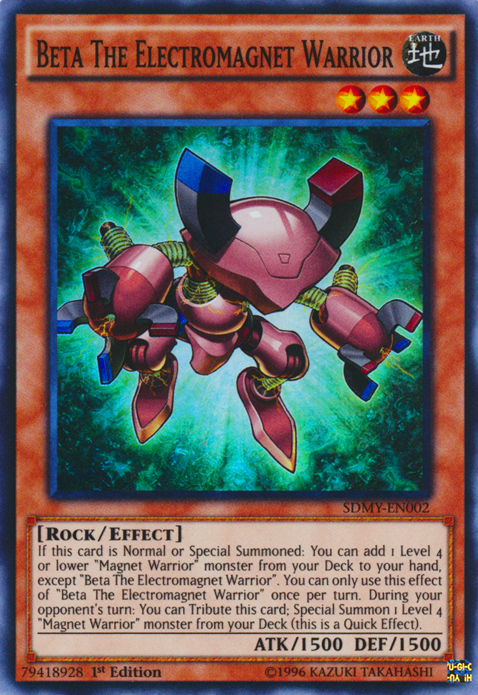 Beta The Electromagnet Warrior [SDMY-EN002] Super Rare | Odin's Place