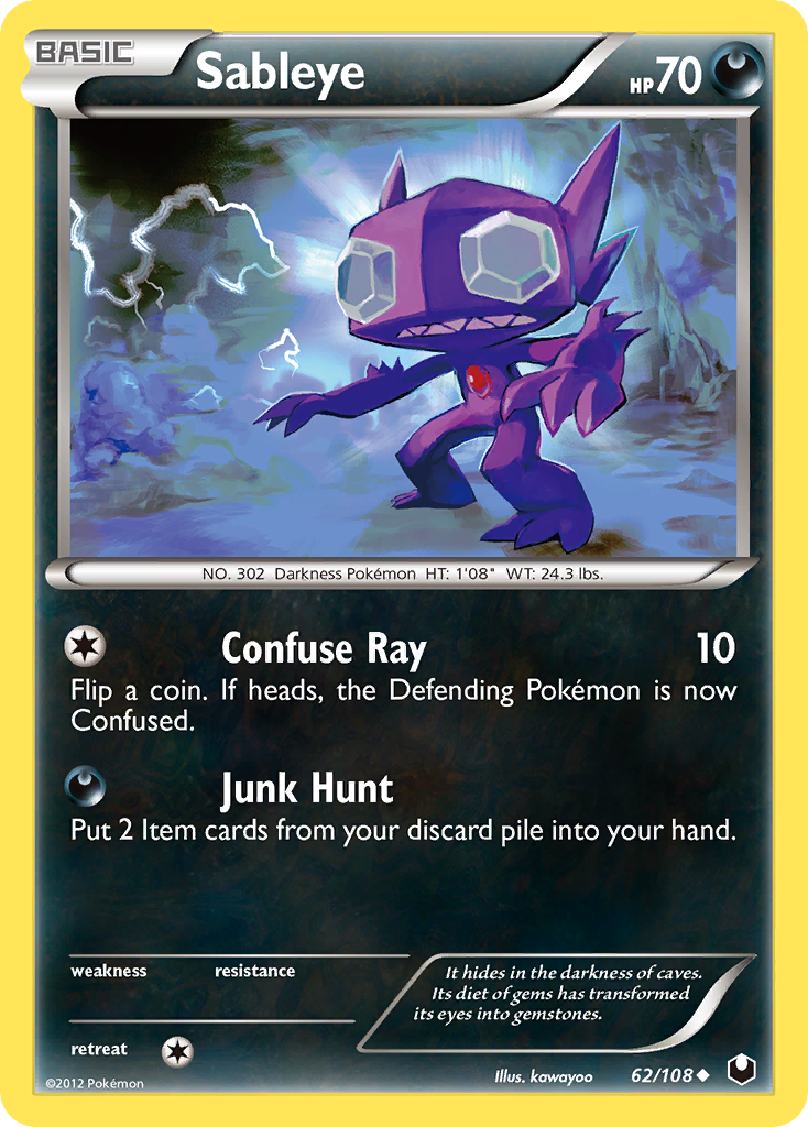 Sableye (62/108) [Black & White: Dark Explorers] | Odin's Place