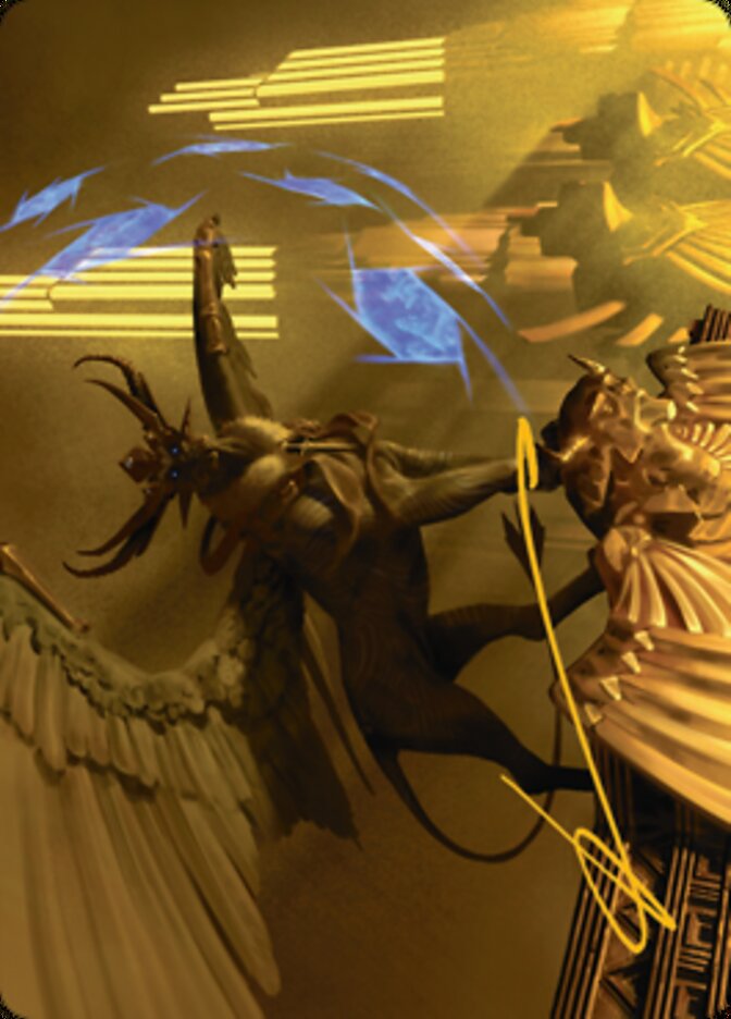Raffine, Scheming Seer Art Card (Gold-Stamped Signature) [Streets of New Capenna Art Series] | Odin's Place