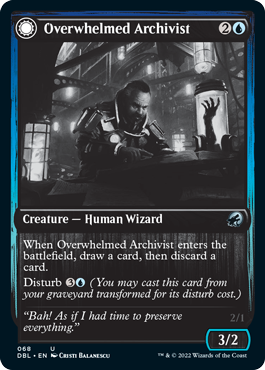Overwhelmed Archivist // Archive Haunt [Innistrad: Double Feature] | Odin's Place