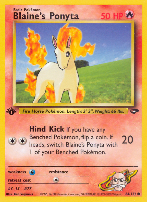 Blaine's Ponyta (64/132) [Gym Challenge 1st Edition] | Odin's Place