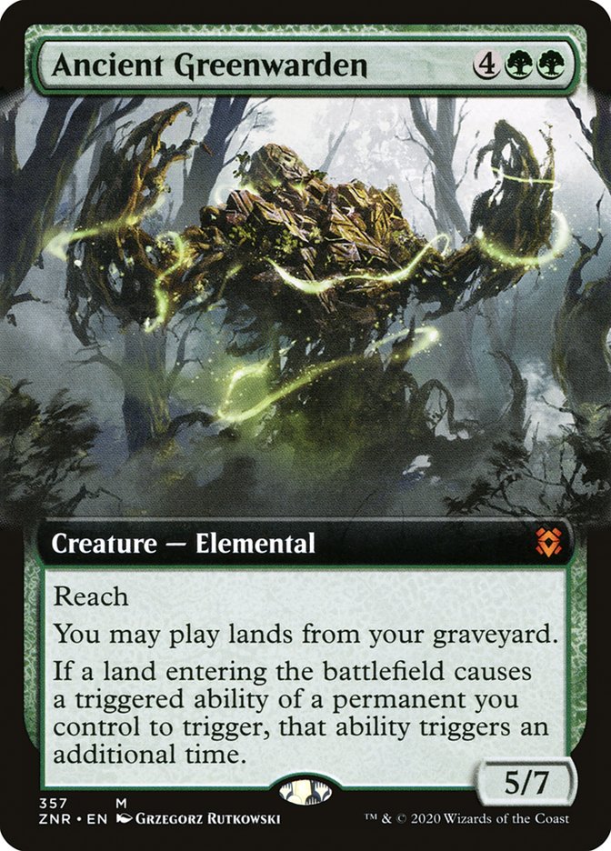 Ancient Greenwarden (Extended Art) [Zendikar Rising] | Odin's Place