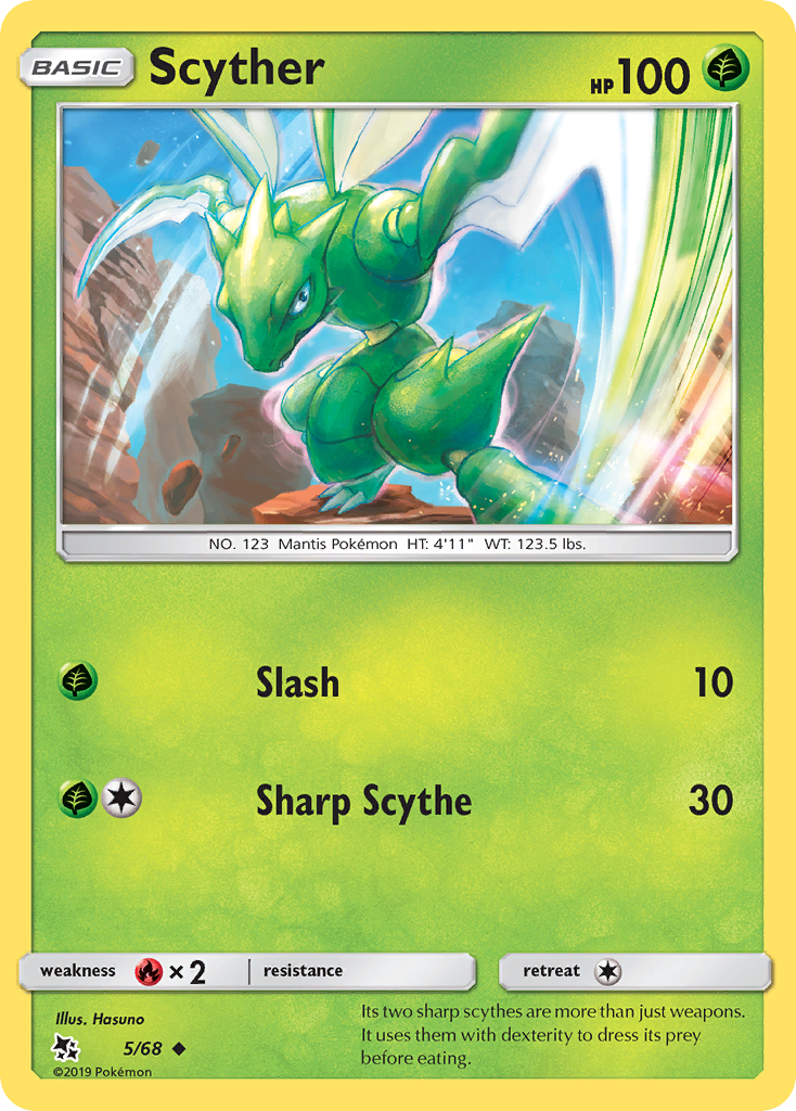 Scyther (5/68) [Sun & Moon: Hidden Fates] | Odin's Place