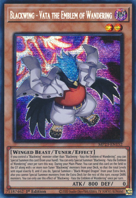 Blackwing - Vata the Emblem of Wandering [MP23-EN152] Prismatic Secret Rare | Odin's Place
