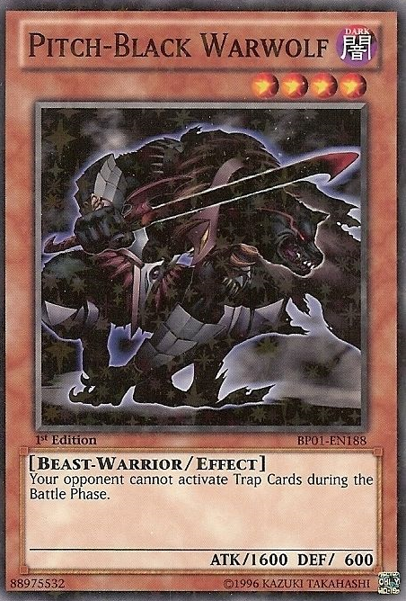 Pitch-Black Warwolf [BP01-EN188] Starfoil Rare | Odin's Place