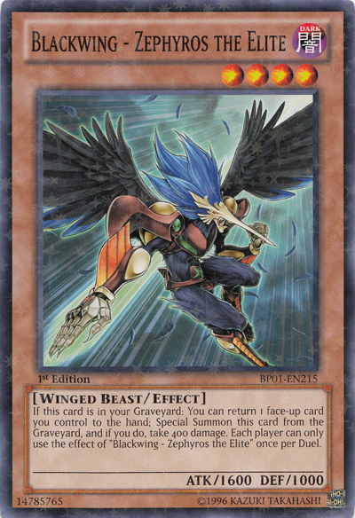Blackwing - Zephyros the Elite [BP01-EN215] Starfoil Rare | Odin's Place