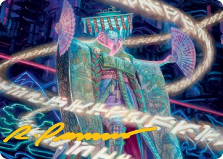 Satsuki, the Living Lore Art Card (Gold-Stamped Signature) [Kamigawa: Neon Dynasty Art Series] | Odin's Place
