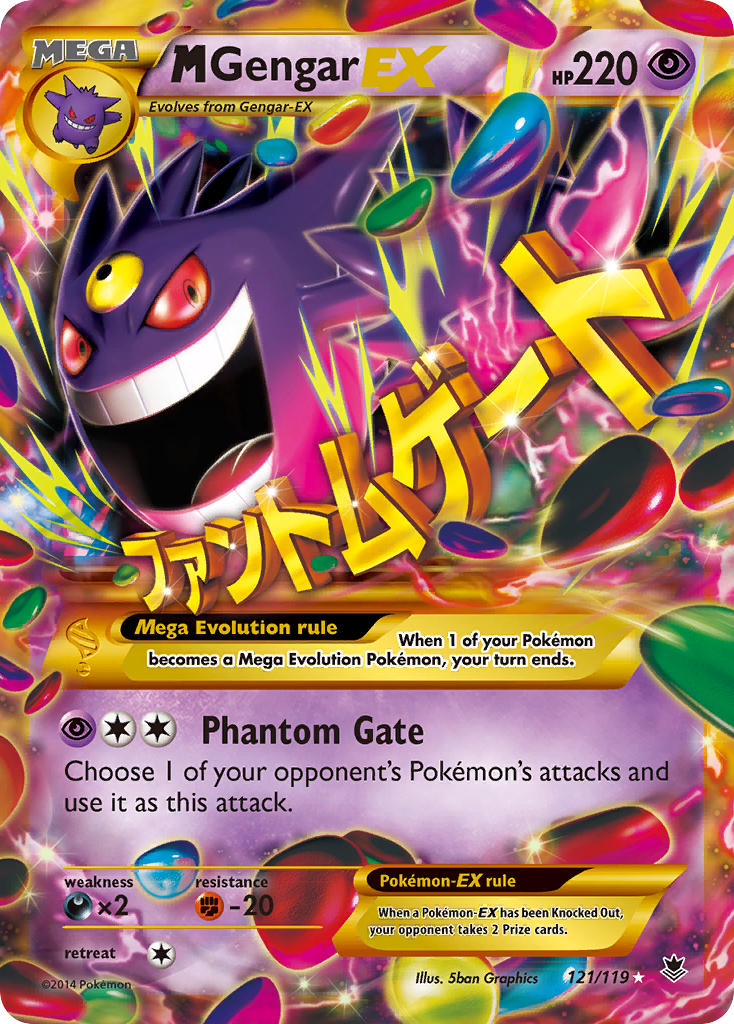 M Gengar EX (121/119) [XY: Phantom Forces] | Odin's Place