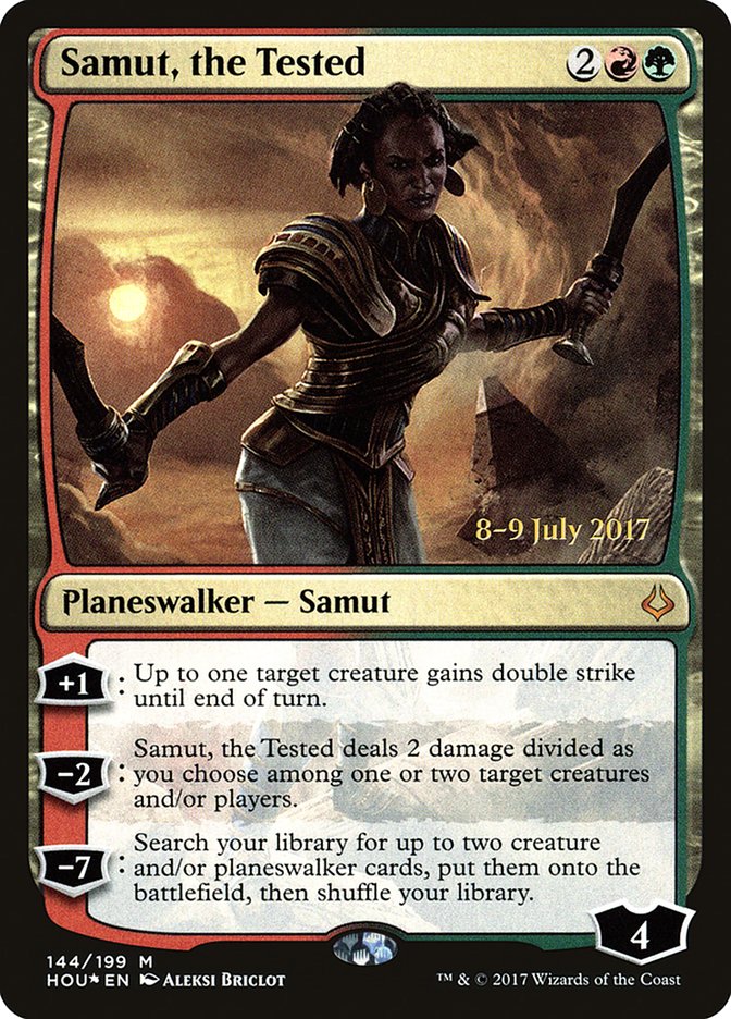 Samut, the Tested (144) [Hour of Devastation Prerelease Promos] | Odin's Place