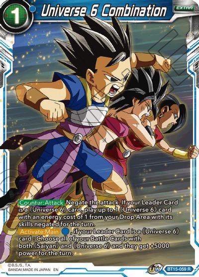 Universe 6 Combination (BT15-059) [Saiyan Showdown] | Odin's Place