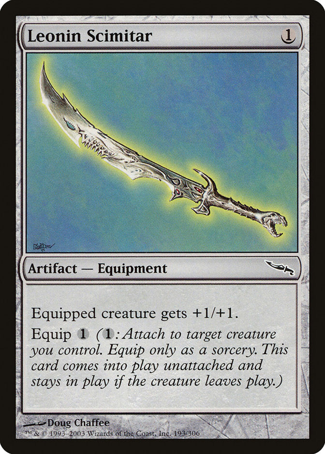 Leonin Scimitar (193) [Mirrodin] | Odin's Place