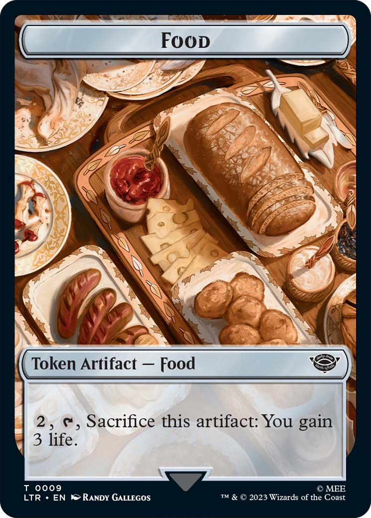 Food (09) // Human Soldier (02) Double-Sided Token [The Lord of the Rings: Tales of Middle-Earth Tokens] | Odin's Place