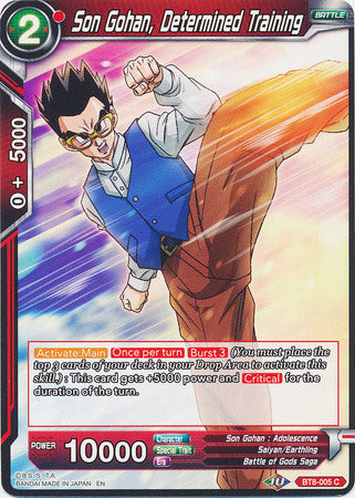 Son Gohan, Determined Training (BT8-005) [Malicious Machinations] | Odin's Place