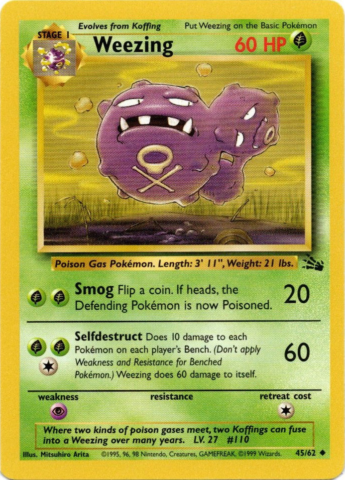 Weezing (45/62) [Fossil Unlimited] | Odin's Place