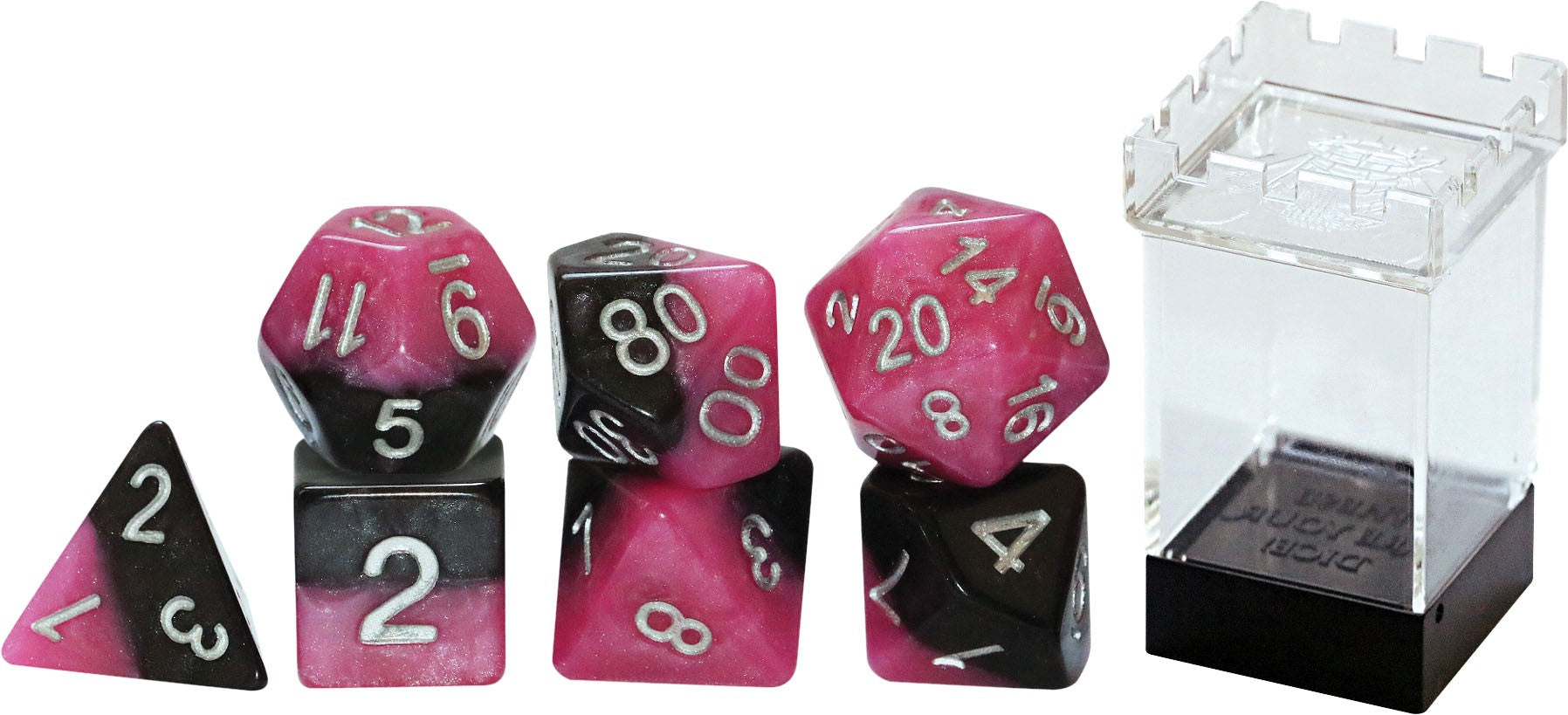 Halfsies Glamour Blush Ebony Poly 7 Set | Odin's Place