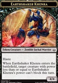 Earthshaker Khenra // Cat Double-Sided Token [Hour of Devastation Tokens] | Odin's Place