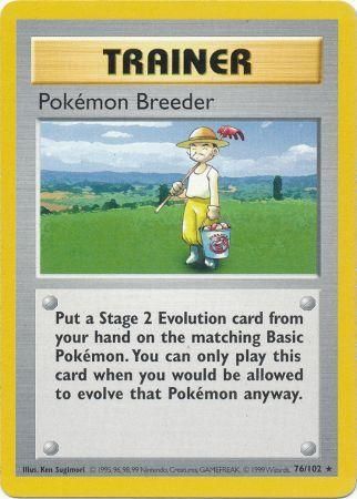 Pokemon Breeder (76/102) [Base Set Shadowless Unlimited] | Odin's Place