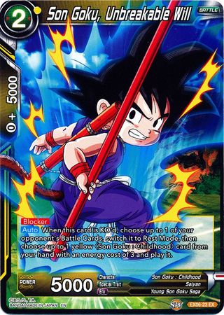 Son Goku, Unbreakable Will (EX06-23) [Special Anniversary Set] | Odin's Place