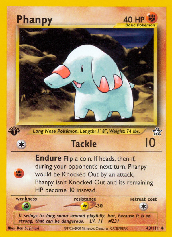 Phanpy (43/111) [Neo Genesis 1st Edition] | Odin's Place