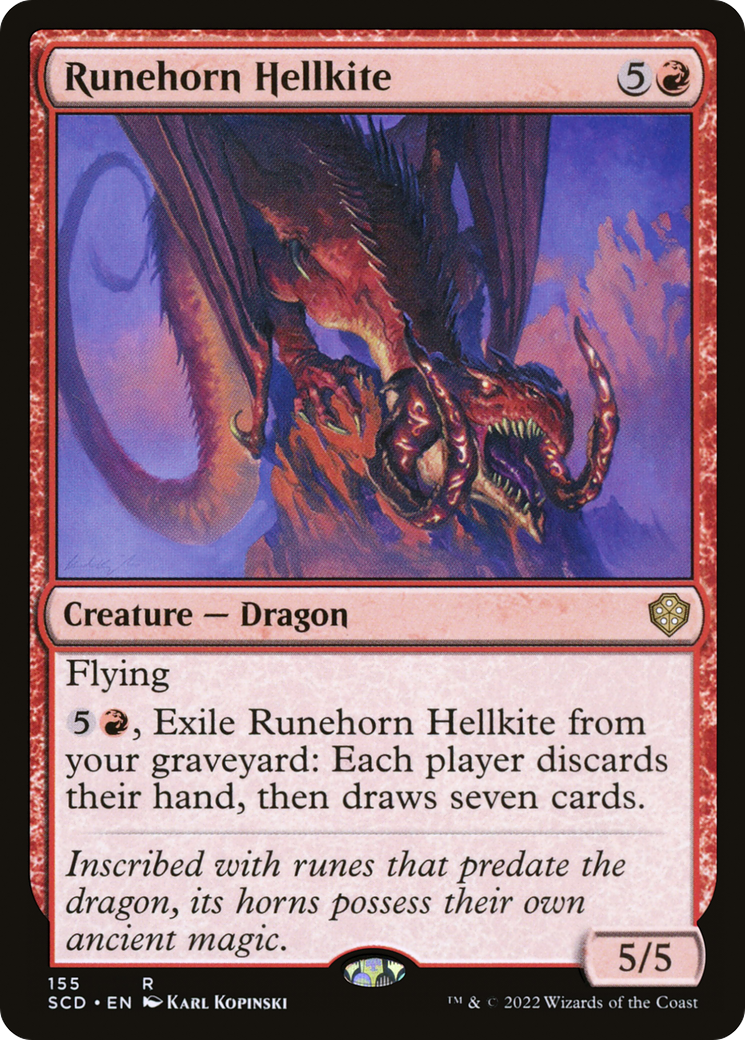 Runehorn Hellkite [Starter Commander Decks] | Odin's Place