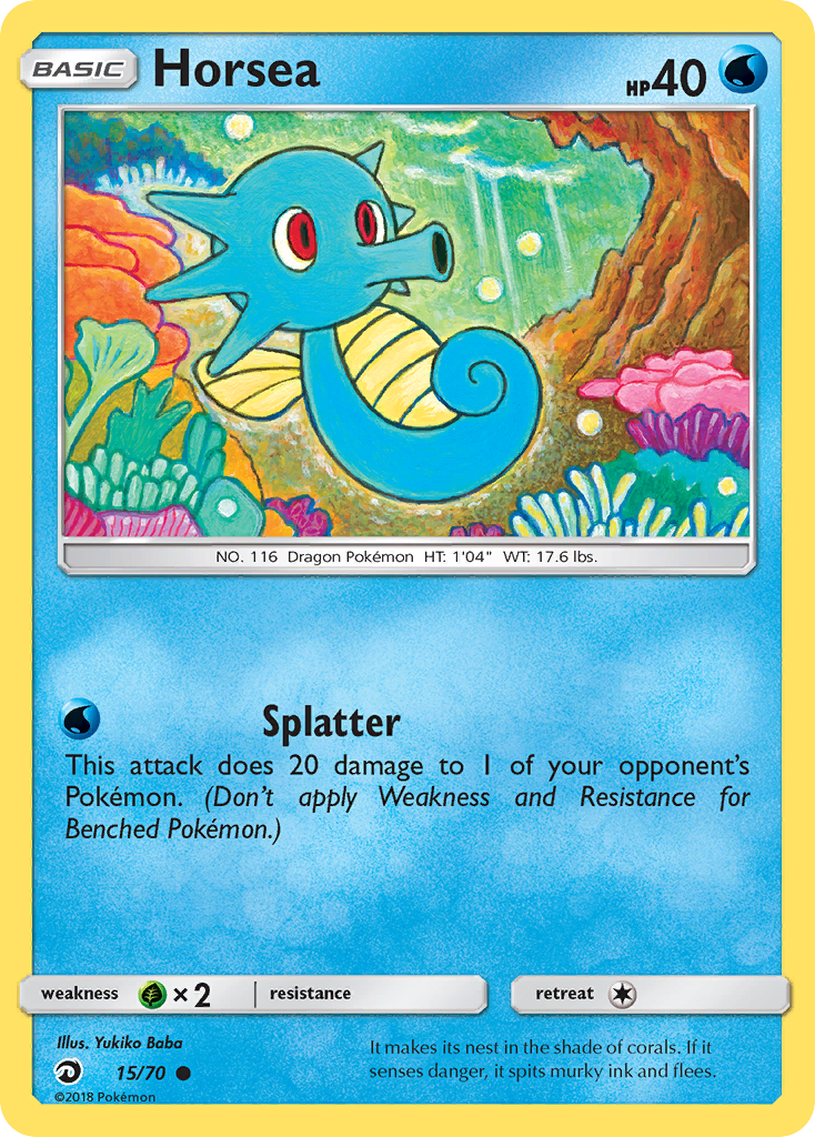 Horsea (15/70) [Sun & Moon: Dragon Majesty] | Odin's Place