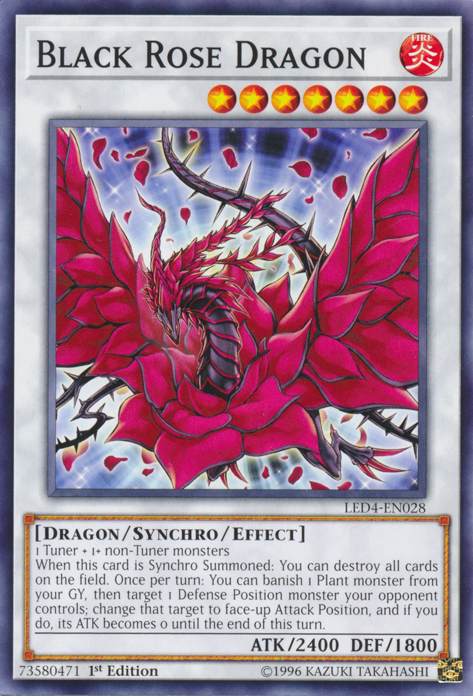 Black Rose Dragon [LED4-EN028] Common | Odin's Place