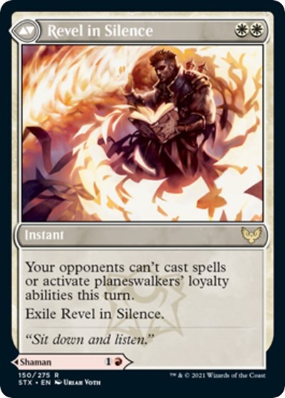 Flamescroll Celebrant // Revel in Silence [Strixhaven: School of Mages Prerelease Promos] | Odin's Place