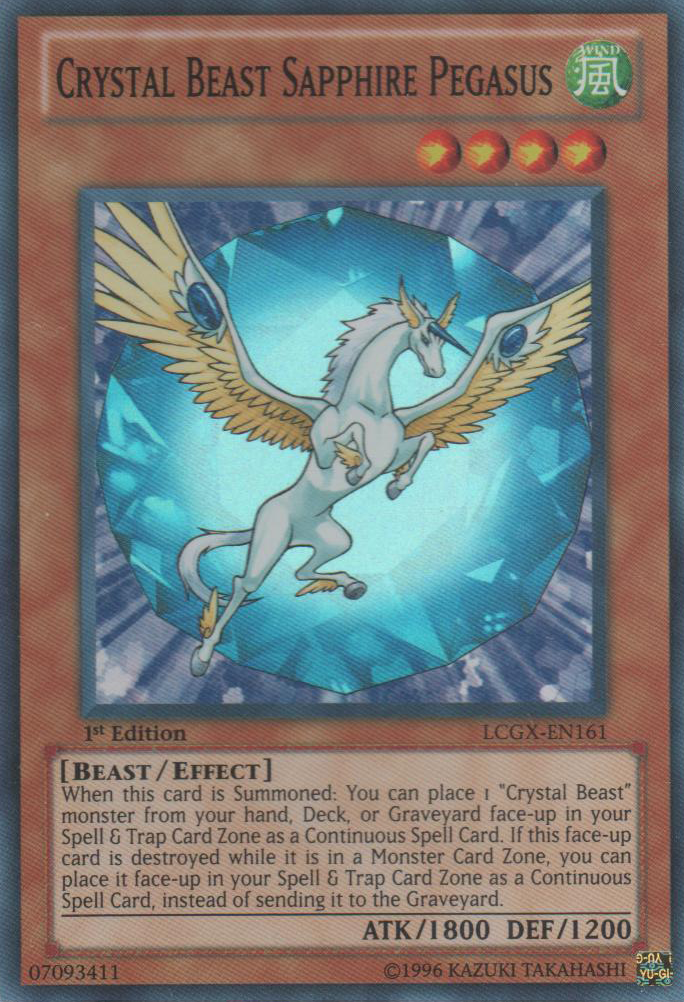 Crystal Beast Sapphire Pegasus [LCGX-EN161] Super Rare | Odin's Place