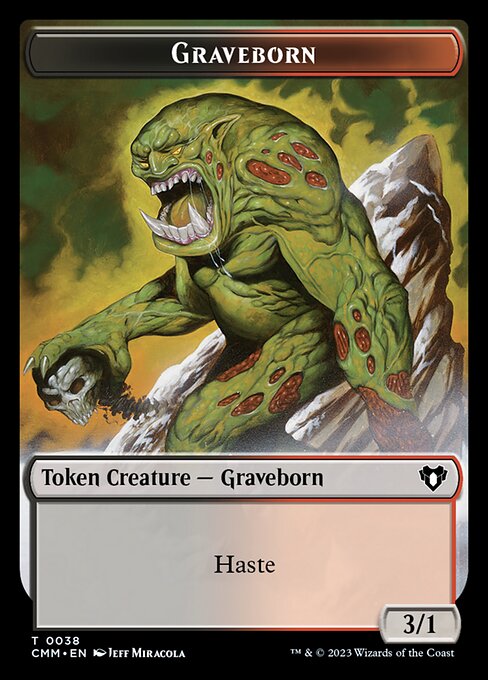 Treasure // Graveborn Double-Sided Token [Commander Masters Tokens] | Odin's Place