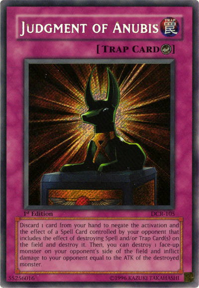 Judgment of Anubis [DCR-105] Secret Rare | Odin's Place