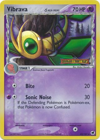 Vibrava (42/101) (Delta Species) (Stamped) [EX: Dragon Frontiers] | Odin's Place