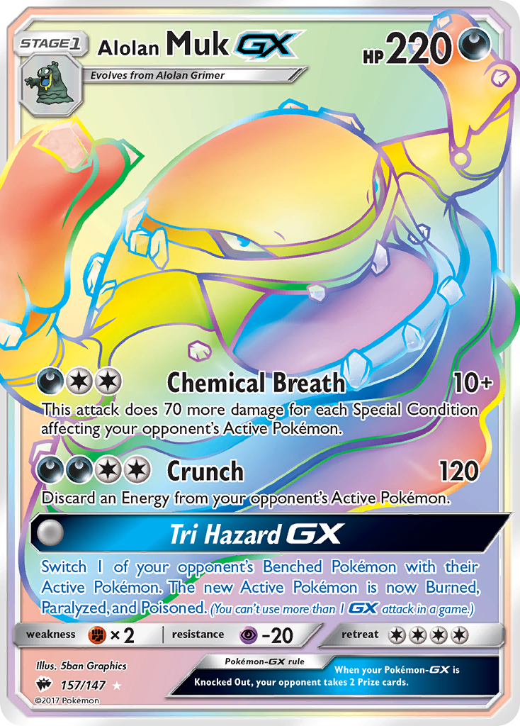 Alolan Muk GX (157/147) [Sun & Moon: Burning Shadows] | Odin's Place