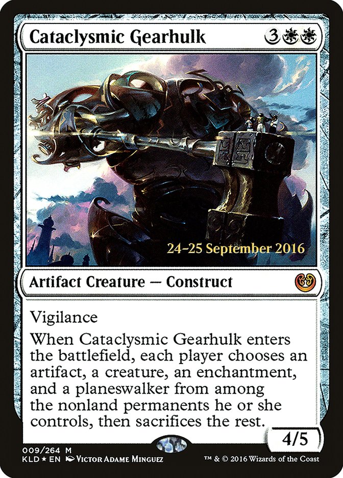 Cataclysmic Gearhulk (9) [Kaladesh Prerelease Promos] | Odin's Place