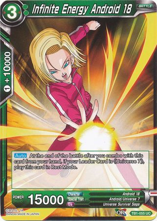Infinite Energy Android 18 (TB1-055) [The Tournament of Power] | Odin's Place