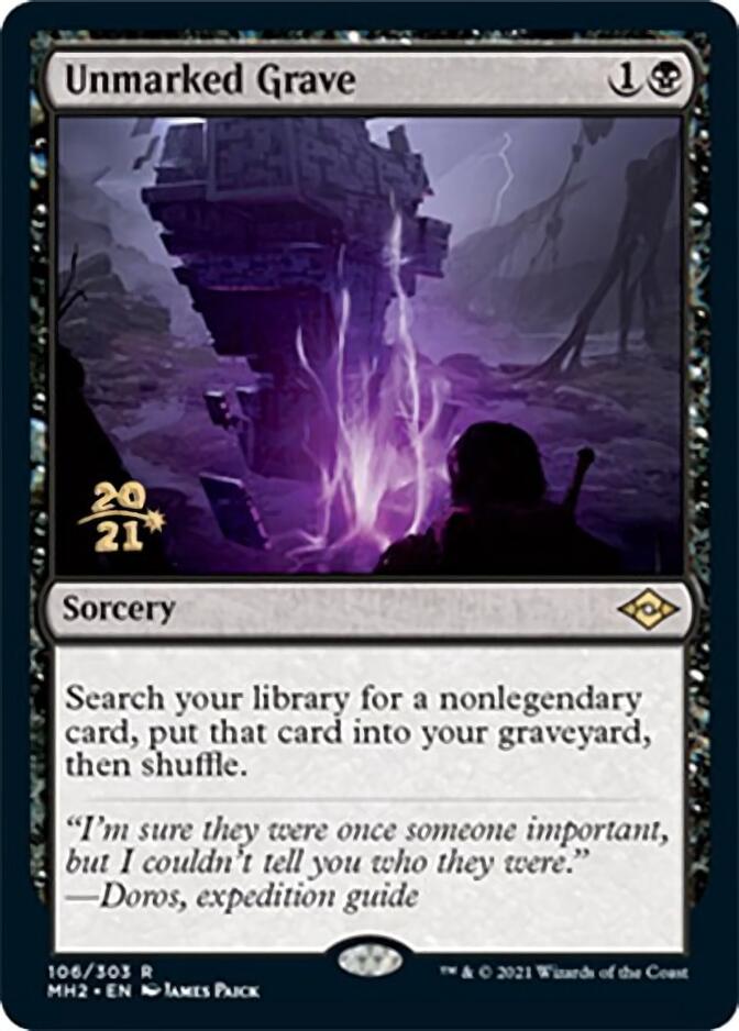 Unmarked Grave [Modern Horizons 2 Prerelease Promos] | Odin's Place
