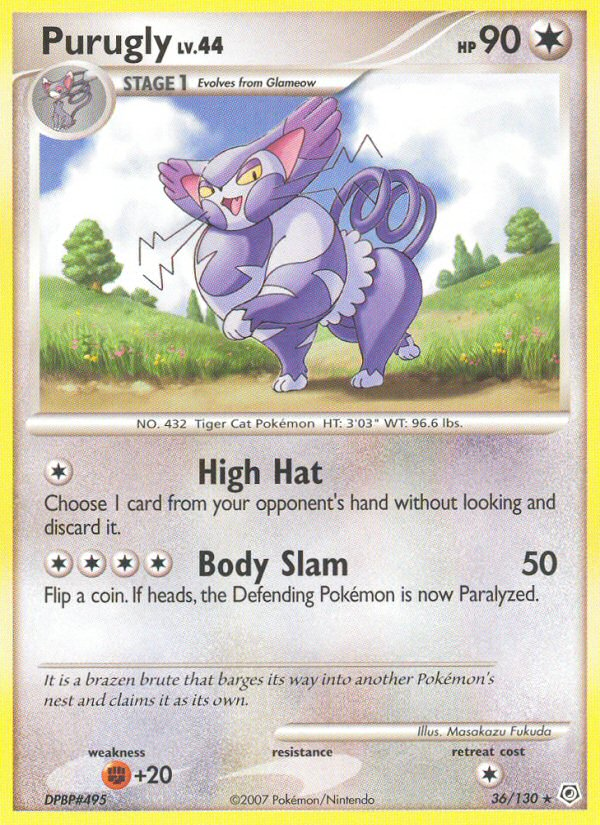 Purugly (36/130) [Diamond & Pearl: Base Set] | Odin's Place