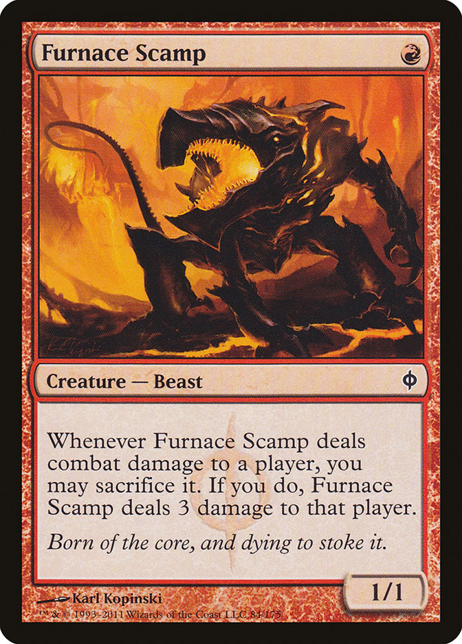 Furnace Scamp (84) [New Phyrexia] | Odin's Place