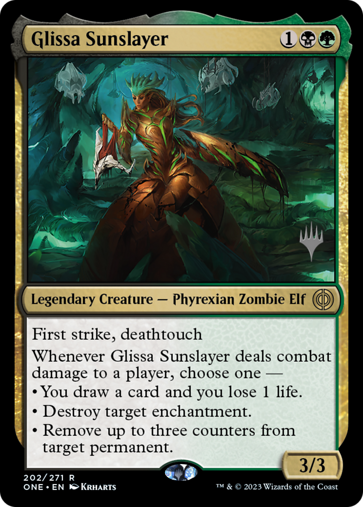 Glissa Sunslayer (Promo Pack) [Phyrexia: All Will Be One Promos] | Odin's Place