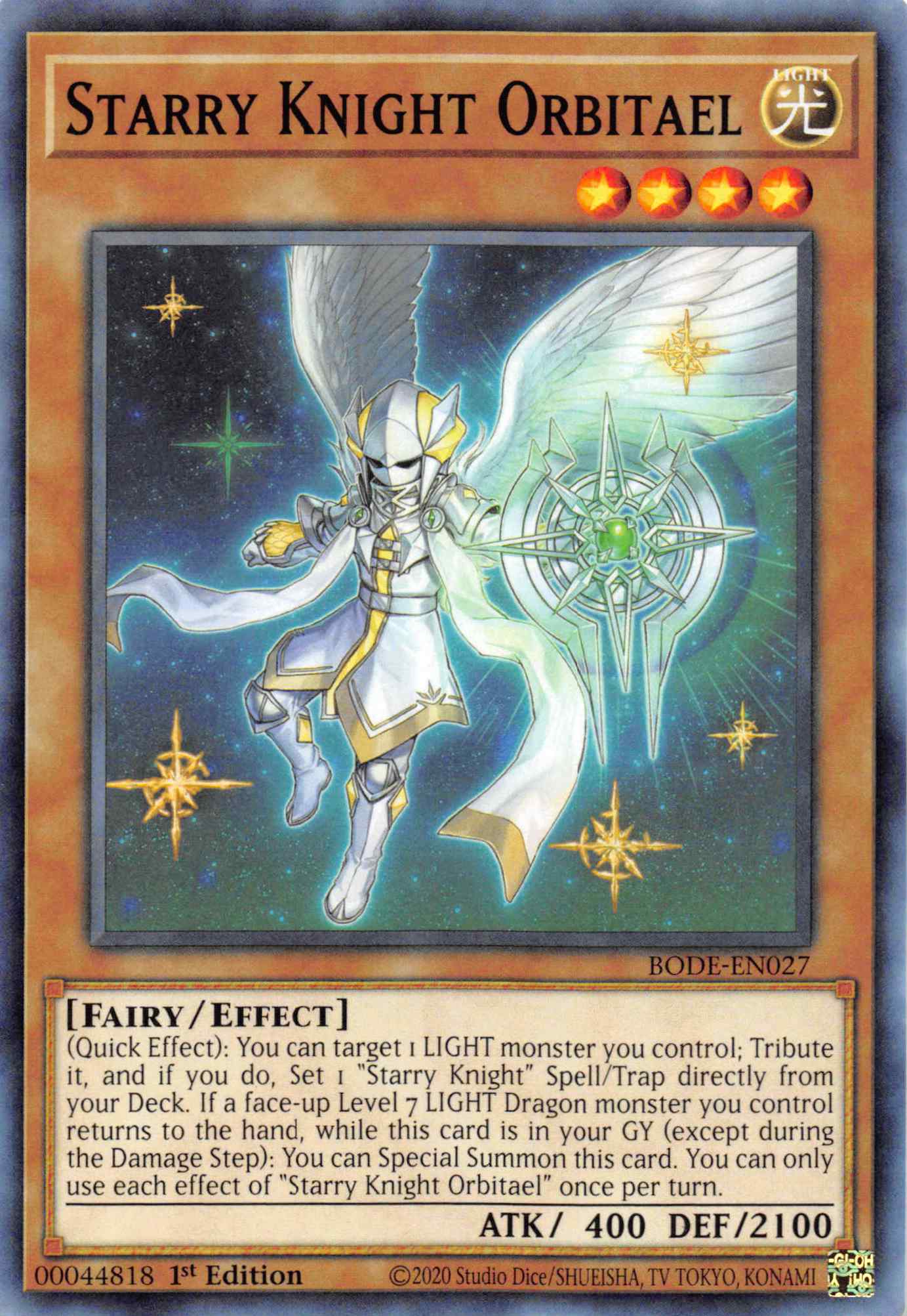 Starry Knight Orbitael [BODE-EN027] Common | Odin's Place
