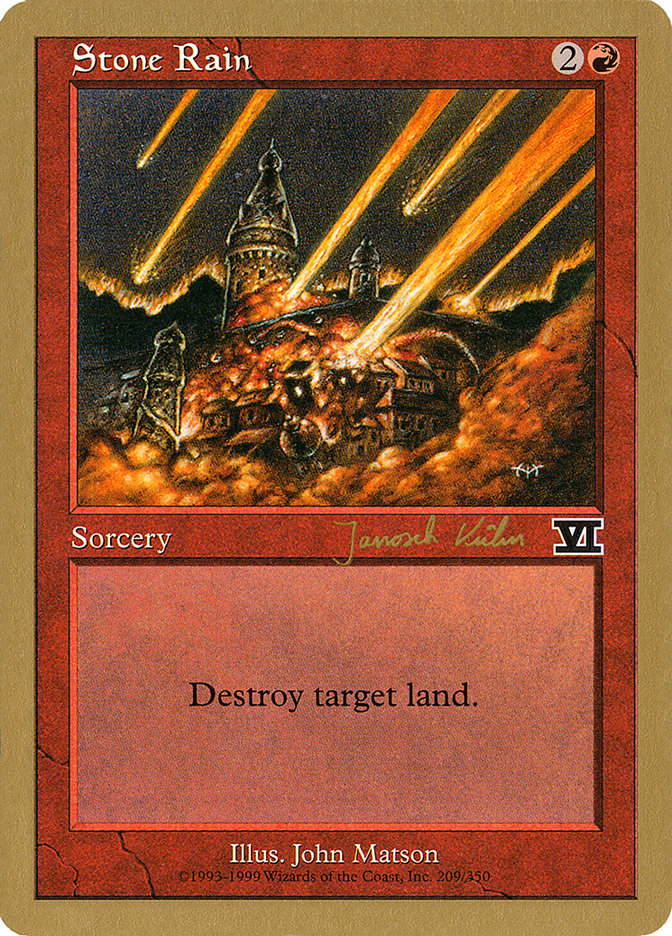 Stone Rain (Janosch Kuhn) [World Championship Decks 2000] | Odin's Place