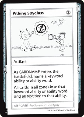 Pithing Spyglass (2021 Edition) [Mystery Booster Playtest Cards] | Odin's Place