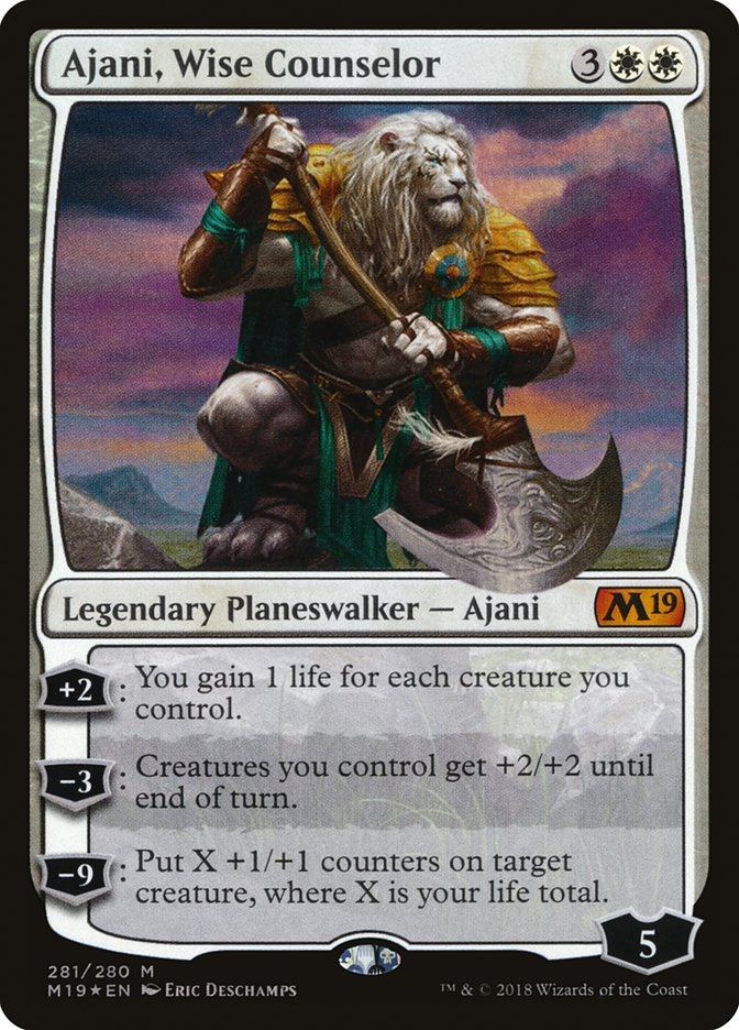 Ajani, Wise Counselor (281) [Core Set 2019] | Odin's Place