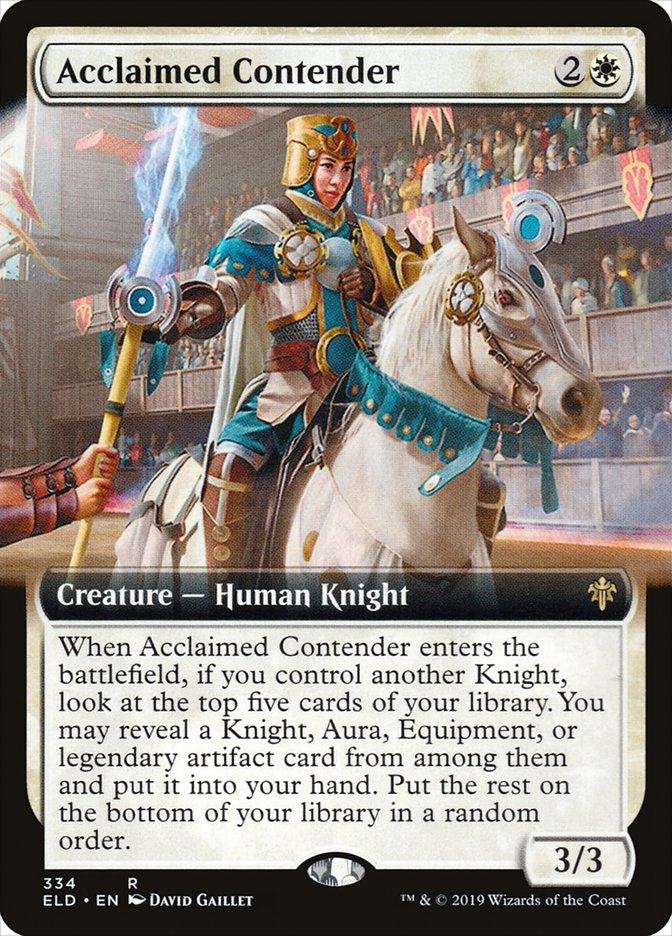 Acclaimed Contender (Extended Art) [Throne of Eldraine] | Odin's Place