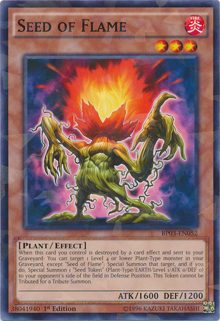 Seed of Flame [BP03-EN052] Shatterfoil Rare | Odin's Place
