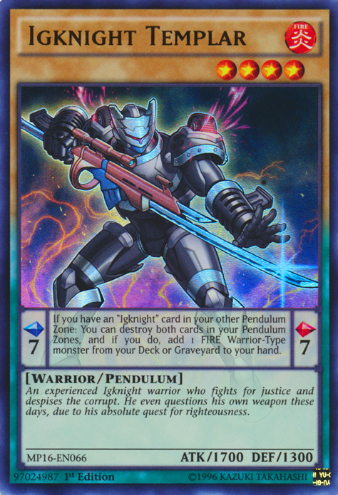 Igknight Templar [MP16-EN066] Ultra Rare | Odin's Place