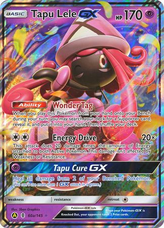 Tapu Lele GX (60a/145) (Alternate card) (Jumbo Card) [Sun & Moon: Guardians Rising] | Odin's Place